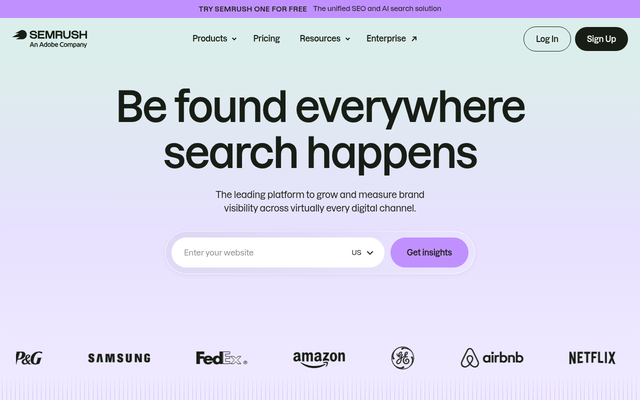 Semrush One homepage